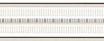Tubadzin Abisso white listwa dekorcsík 7.2x74.8