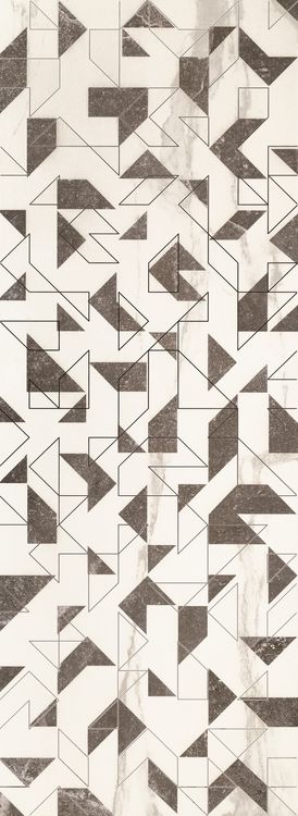 bireno-white-mat-dek-59x59-1.jpg Tubadzin Bireno D-Bireno 32,8x89,8 dekorelem - Image 1
