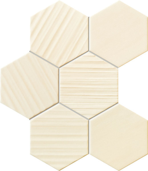18301njpg_-1000x1000x90.jpg Tubadzin Horizon hex ivory mozaik dekorcsempe 28,9x22,1 - Image 1