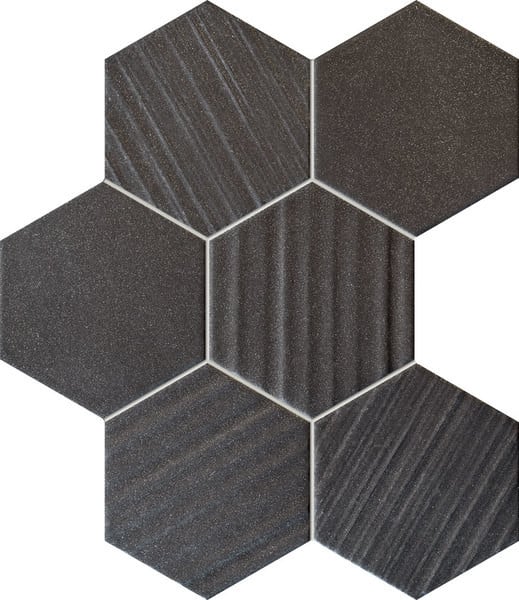 18302njpg_-1000x1000x90.jpg Tubadzin Horizon hex black mozaik dekorcsempe 28,9x22,1 - Image 1