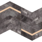 Tubadzin-Arte Balckwall Ms. Lap. 29,8x25 dekorelem