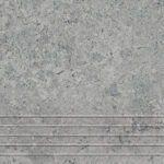 Tubadzin Zimba Stopnica Light Grey Str. 29,6x119,8 burkolólap